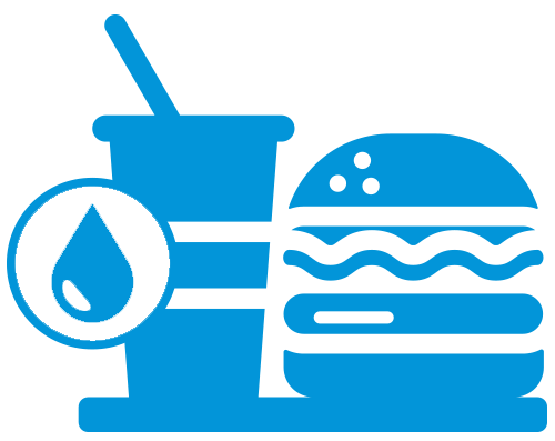 Food Service Icon Blue